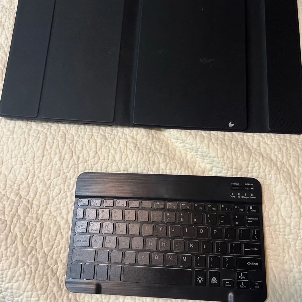 Case with Keyboard For 9.7'' IPAD Folio Leather Stand Cover Black